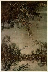 肯辛顿花园中的仙女，来自肯辛顿花园的&39;Peter Pan&39;，作者：JM Barrie，1906年